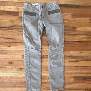 Anthropologie khaki skinny jeans